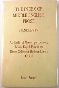 The Index of Middle English Prose Handlist IV