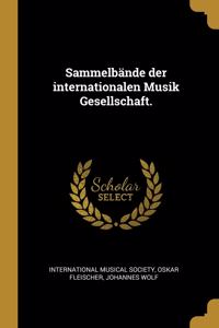 Sammelbände der internationalen Musik Gesellschaft.