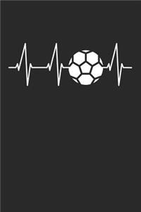 Heartbeat Soccer Notebook - Soccer Training Journal - Gift for Soccer Player - Soccer Diary
