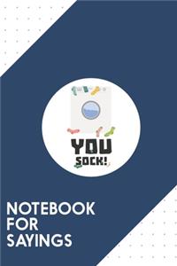 Notebook for Sayings
