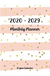 2020-2029 Ten Year Monthly Calendar