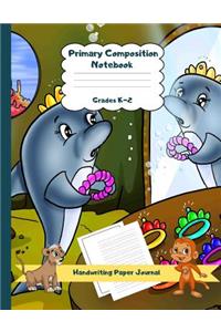 Primary Composition Notebook Grades K-2 Handwriting Paper Journal