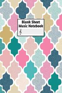 Blank Sheet Music Notebook