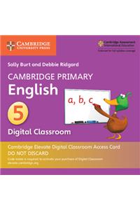 Cambridge Primary English Stage 5 Cambridge Elevate Digital Classroom Access Card (1 Year)