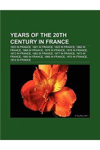 Years of the 20th Century in France