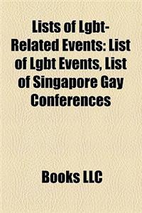 Lists of Lgbt-Related Events