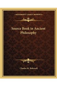 Source Book in Ancient Philosophy