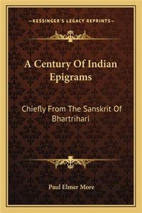 Century of Indian Epigrams