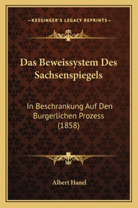 Das Beweissystem Des Sachsenspiegels