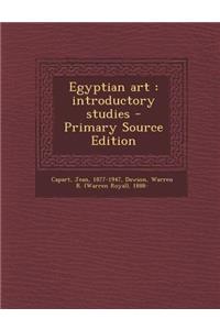 Egyptian Art: Introductory Studies
