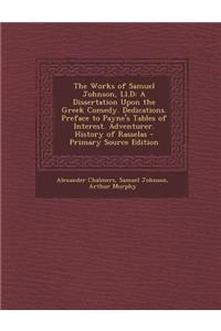 The Works of Samuel Johnson, LL.D