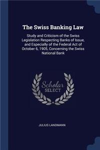 Swiss Banking Law