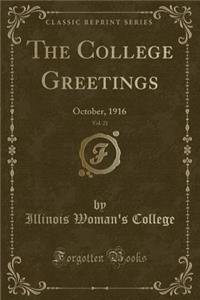 The College Greetings, Vol. 21