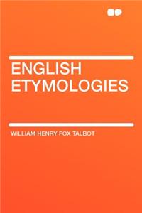 English Etymologies