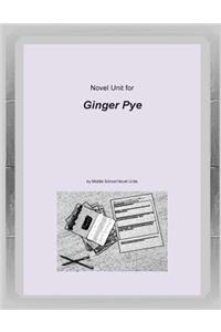 Novel Unit for Ginger Pye