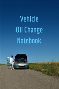 Vehicle Oil Change Notebook