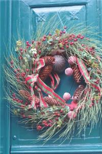 Christmas Wreath on Door Journal