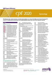 CPT 2020 Express Reference Coding Card: Gynecology