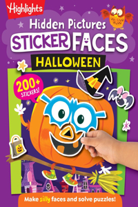 Halloween Pumpkin Hidden Pictures Sticker Faces