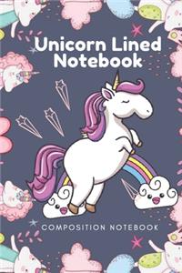 Unicorn Lined Notebook - Composition Notebook