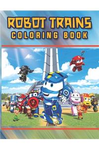 Robot Trains Coloring Book