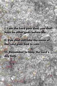 2020 Daily Planner Religious Theme First Three Commandments Modern Stone