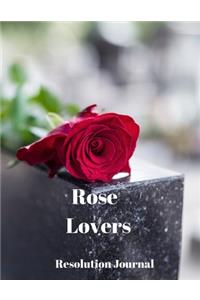 Rose Lovers Resolution Journal