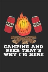 Bier Camping Notizbuch