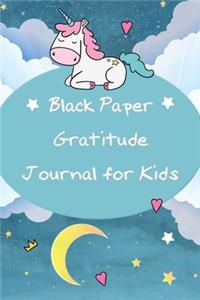 Black Paper Gratitude Journal for Kids
