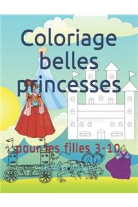 Coloriage belles princesses: pour les filles 3-10