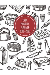 Chef Monthly Planner 2019-2020