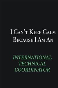 I cant Keep Calm because I am an International Technical Coordinator: Writing careers journals and notebook. A way towards enhancement