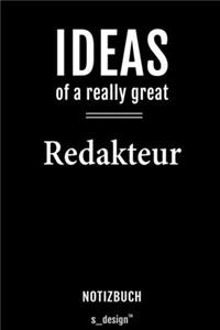 Notizbuch für Redakteure / Redakteur / Redakteurin