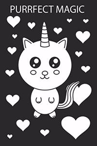 Purrfect Magic (Unicorn Journal Notebook)