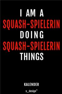 Kalender für Squash Spieler / Squash-Spielerin
