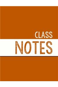 Burnt Orange Class Notebook