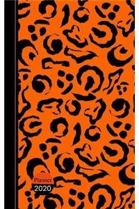 Orange Black Animal Skin Design