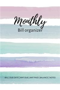 Monthly Bill Organizer