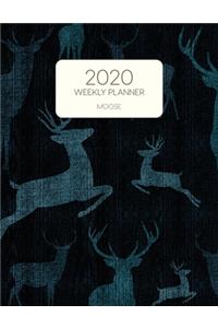 2020 Weekly Planner Moose