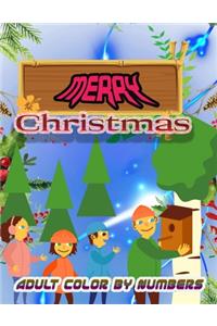 Merry Christmas Adult Color By Numbers