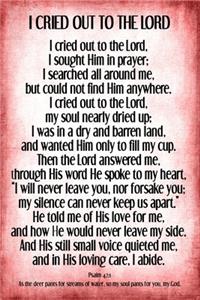 I Cried Out To The Lord