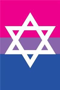 Jewish Star Bisexual Pride Flag - Lined Notebook