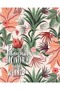 Planner monthly and weekly