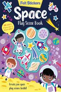 Felt Stickers Space Play Scene Book