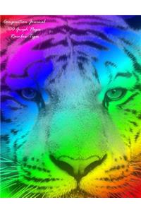 Composition Journal (Rainbow Tiger - 100 Graph Pages)