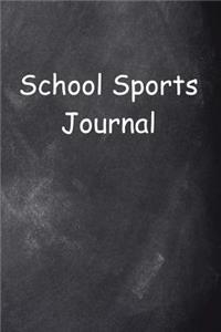School Sports Journal Chalkboard Design