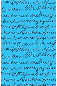 Journal Notebook Scribbly Writing Black and Blue