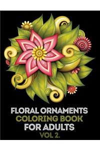 Floral Ornament Adult Coloring Book