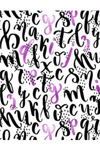 My Big Fat Journal Notebook Sparkly Letters Pattern 13