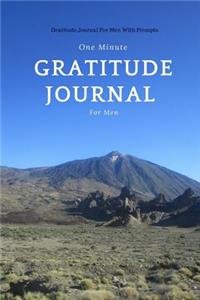One Minute Gratitude Journal For Men